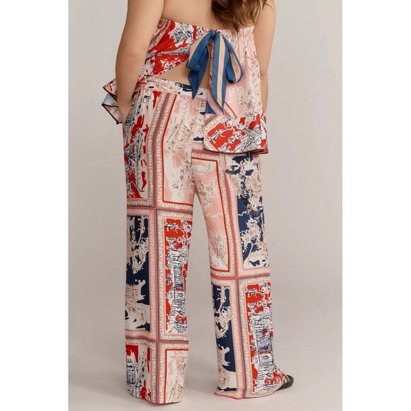 NWT Size S - Anthro The Brooklin Printed Wide-Leg Pull-On Pants (NWT US$ 128) - Picture 12 of 16